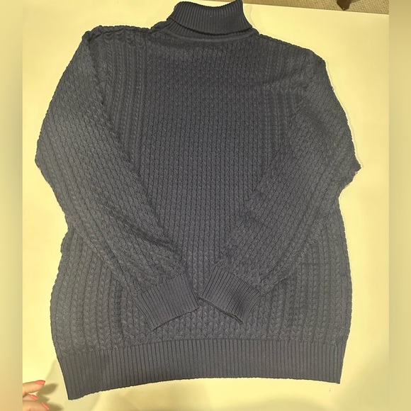 FooCandy Cozy Navy Turtleneck Sweater Size XXL - Picture 1 of 3